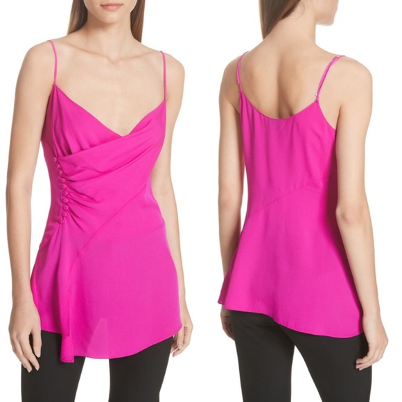 NWT GREY Jason Wu Asymmetrical Silk Crepe Tank- 10